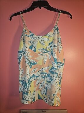 Nine West Multicolor Leaf-Print Camisole
